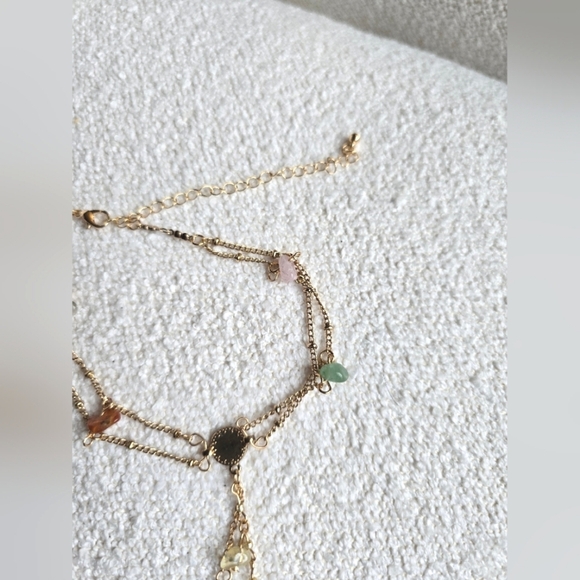 NWT!! Free People,  Verona Anklet, Gold Tone, New - Picture 7 of 8